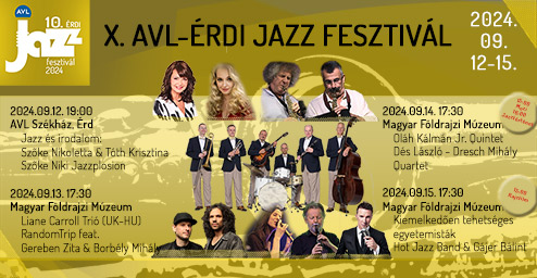 AVL-Érdi Jazz Fesztivál - 3 napos bérlet